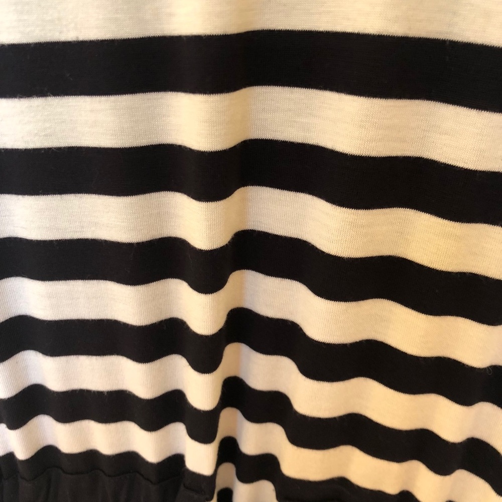 Michael Kors Tied Navy/White Striped Maxi Dress - Picture 3 of 4